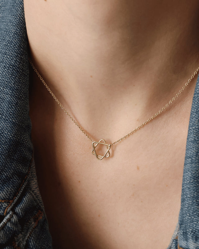 Star of David 14k Gold Necklace