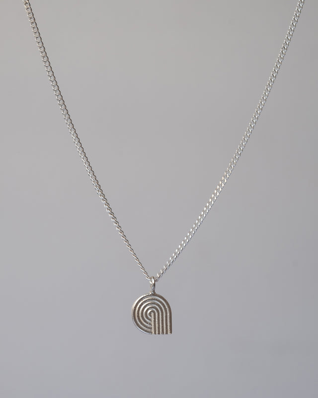 Spiral Silver Necklace