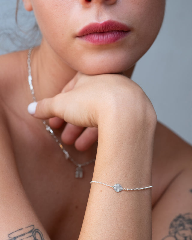 Spiral Silver Bracelet