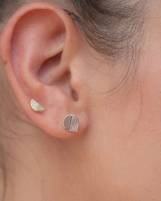 Contour Silver Earring