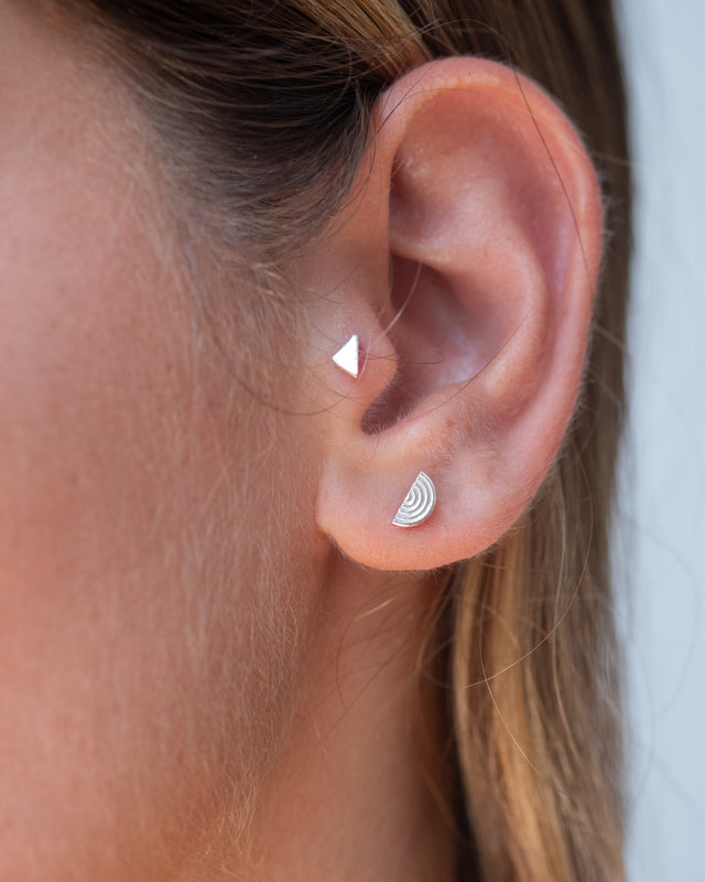 Horizon Silver Earring