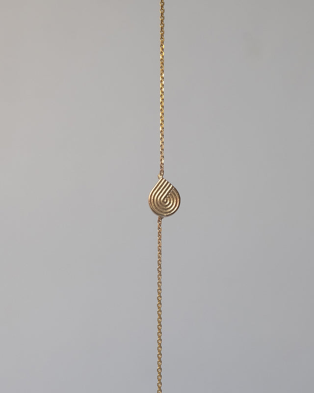 Spiral 14K Gold Bracelet