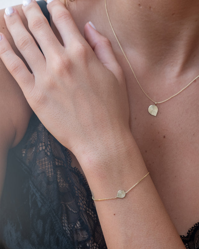 Spiral 14K Gold Bracelet