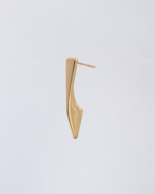 עגיל מיני סנפיר זהב 14K