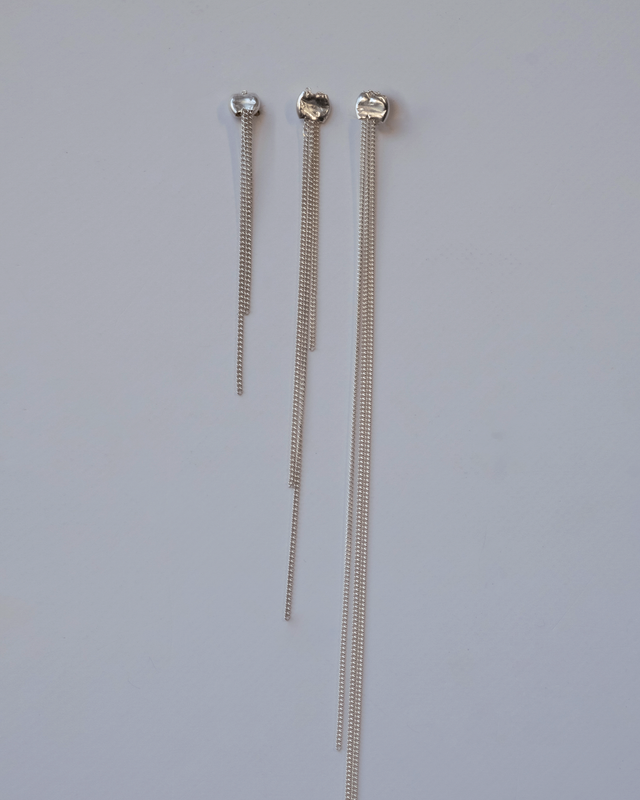 Cascade Silver Earring