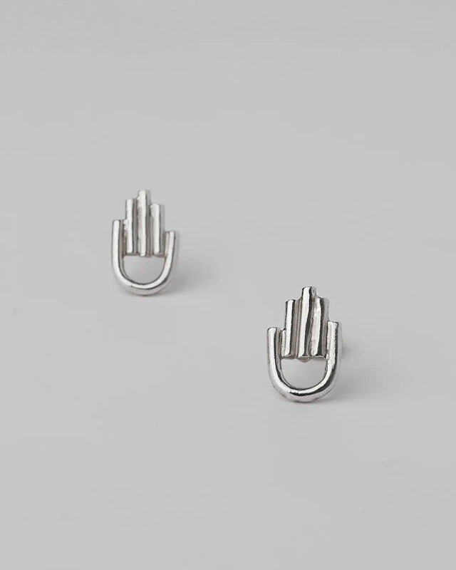 Hamsa Silver Earring