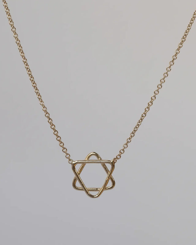 Star of David 14k Gold Necklace