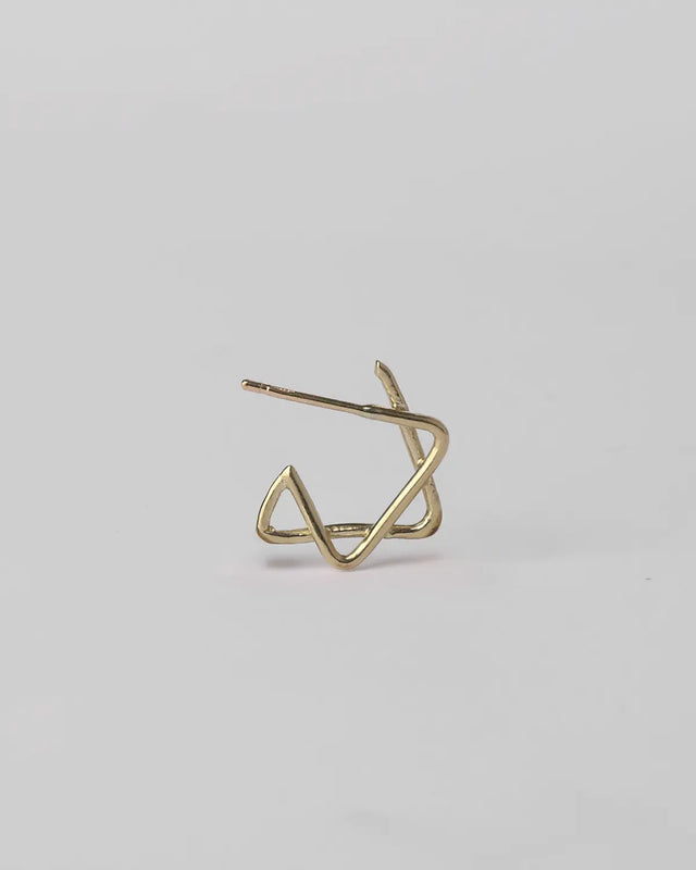 עגיל מגן דויד זהב 14K