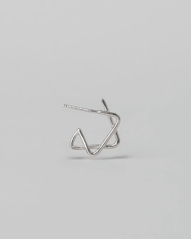 עגיל מגן דוד כסף