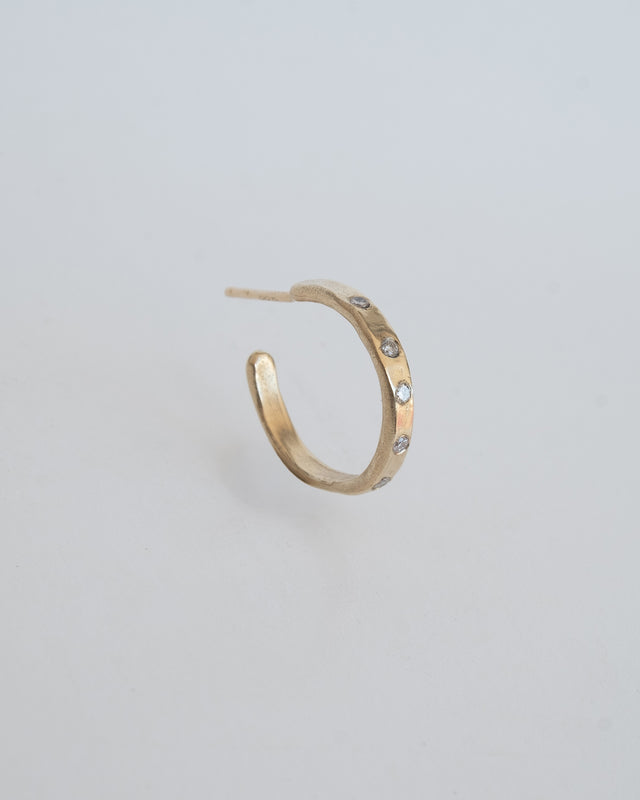 עגיל דריפט יהלומים זהב 14k