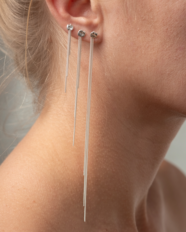 Cascade Silver Earring