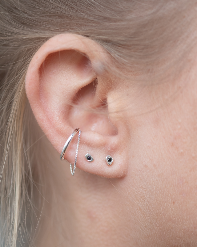 Ripple Loop Silver Cuff