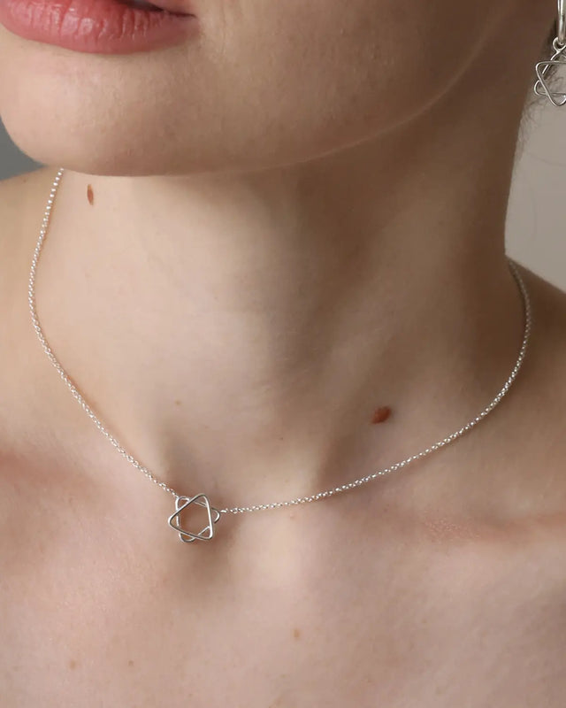 Star of David Silver Necklace