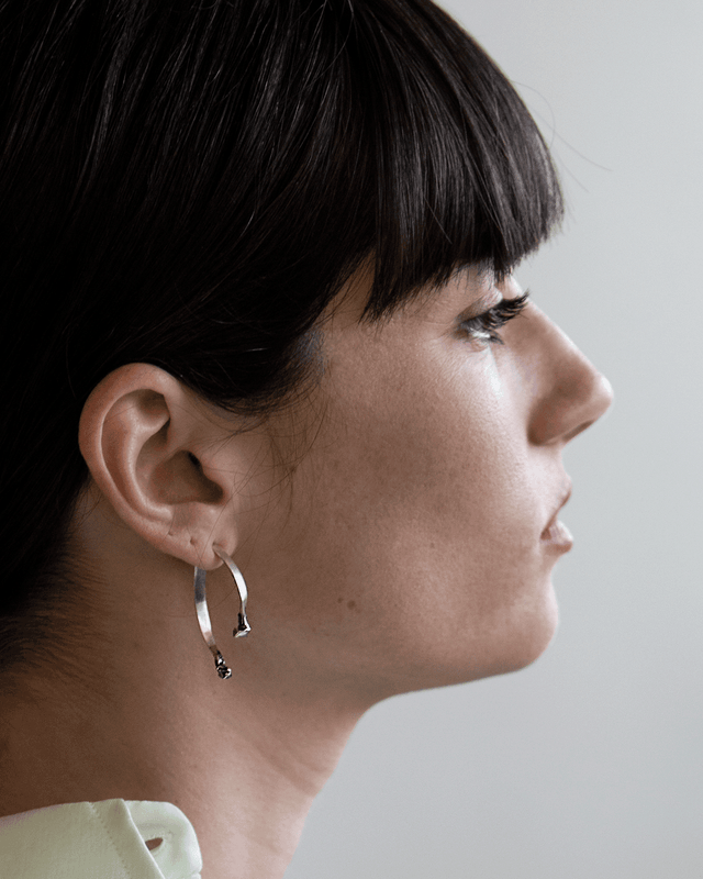 Mercury Silver Earring