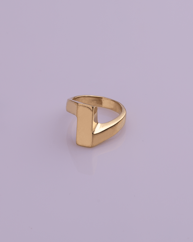 Bar Gold Plated Ring