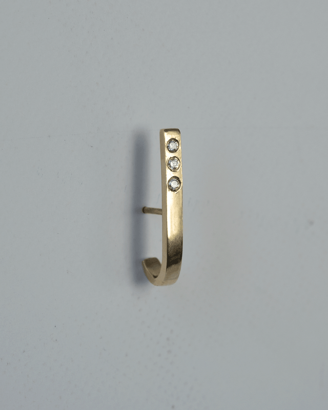 עגיל רפליקה זהב 14K ויהלומים