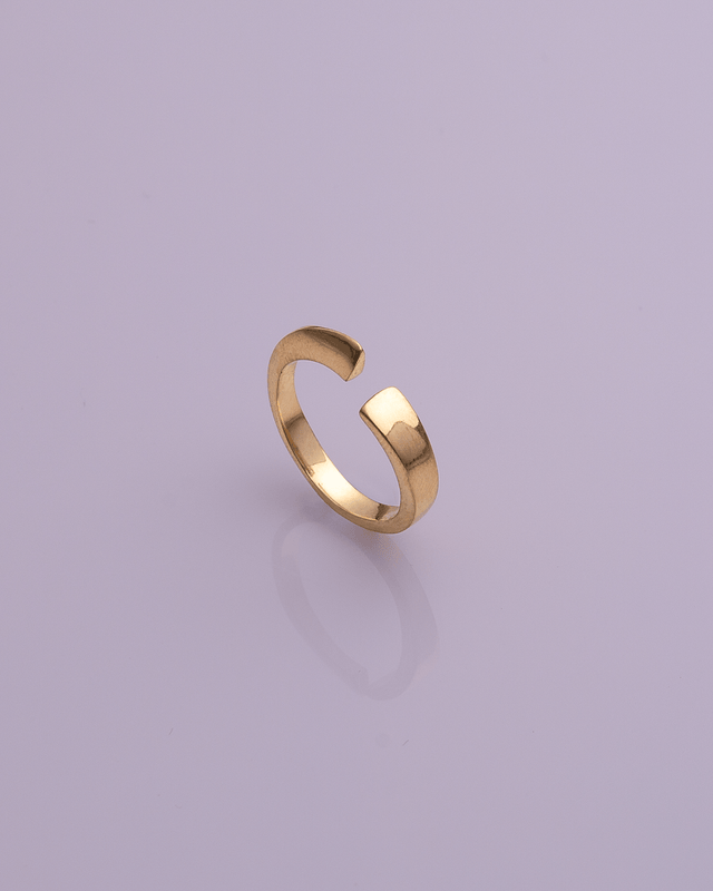 Geometric 14K Gold Ring