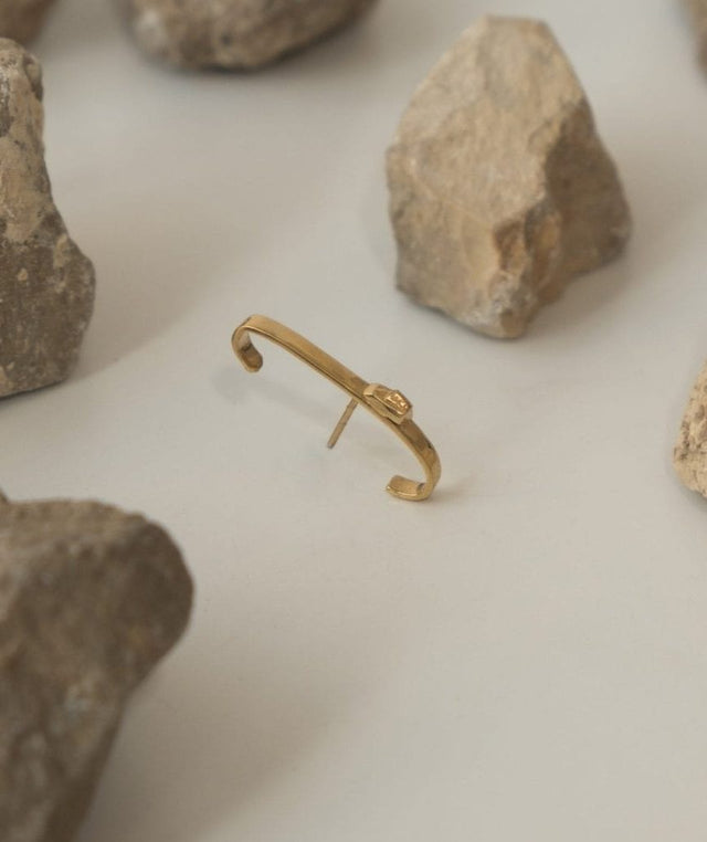 עגיל ארגון זהב 14k