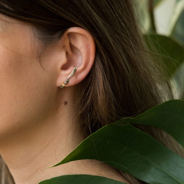 Argon Silver Earring