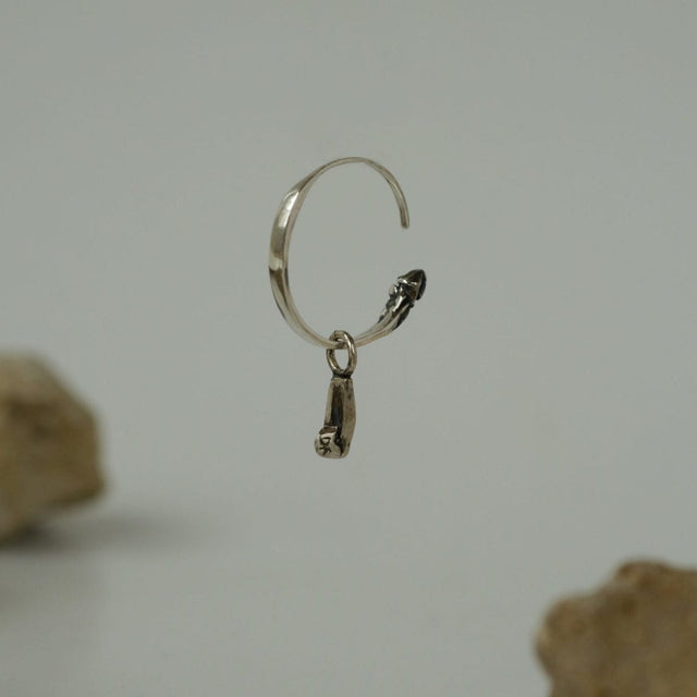 Mini Gypsy Argon Silver Earring