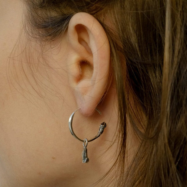 Mini Gypsy Argon Silver Earring