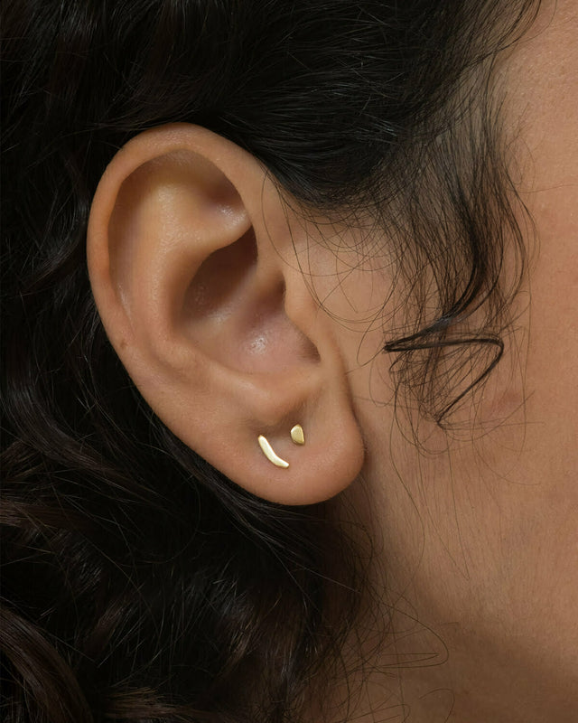 עגיל פיסז זהב 14K