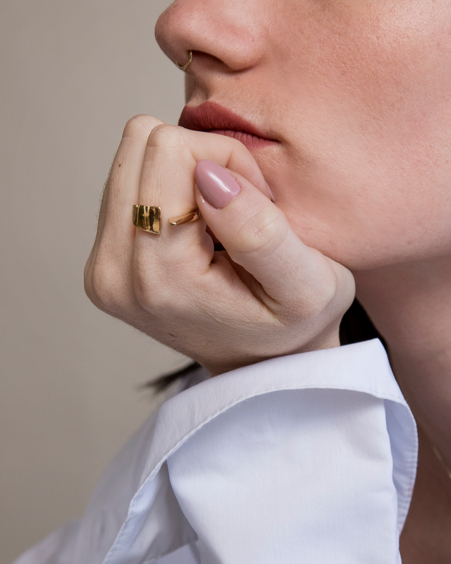 Flipper Gold Plated Ring