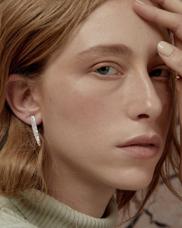 Terra Silver Earring