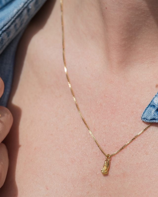 Sulfur Gold Plated Necklace