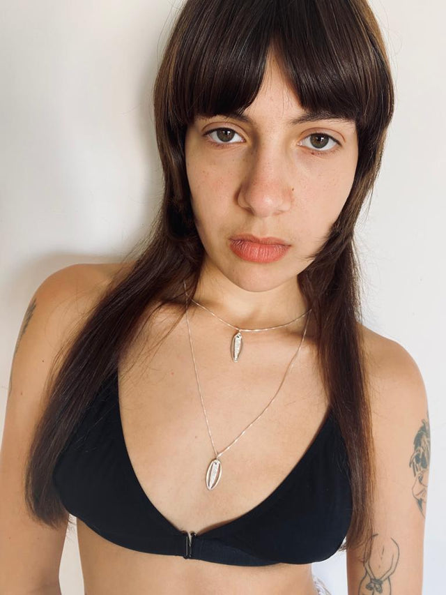 Vulva Silver Necklace