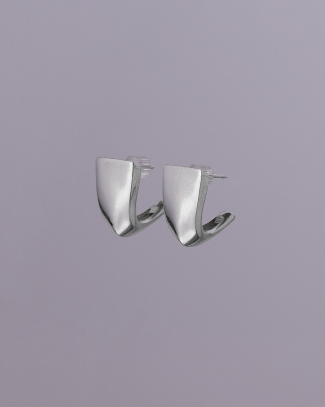 Arc Silver Earring