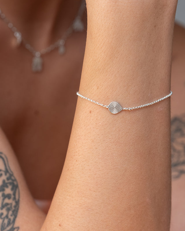 Spiral Silver Bracelet