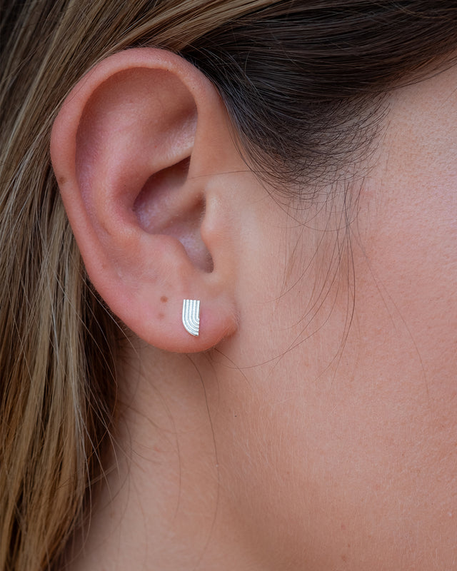 Horizon Silver Earring