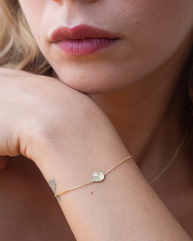 Spiral 14K Gold Bracelet