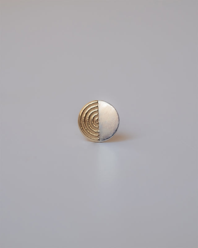 Duality Silver and 14K Gold Earrings