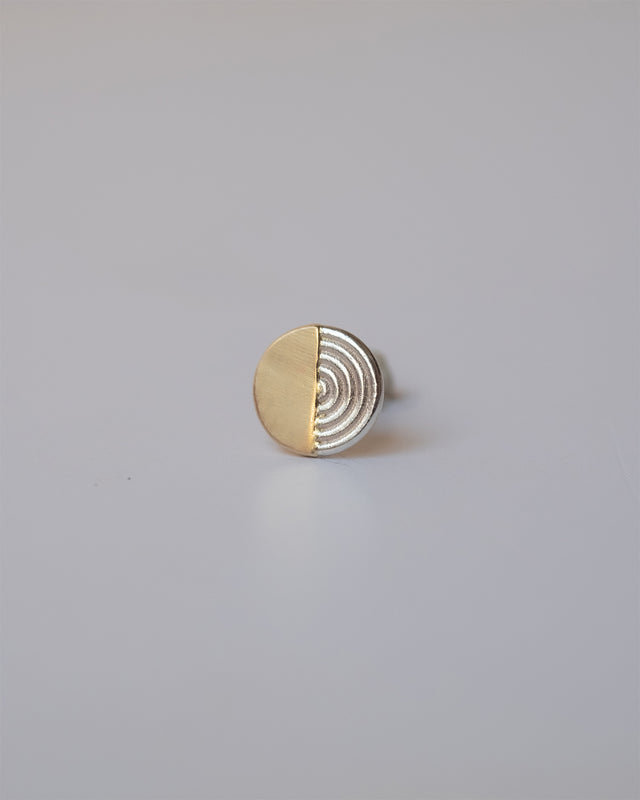 Duality Silver and 14K Gold Earrings