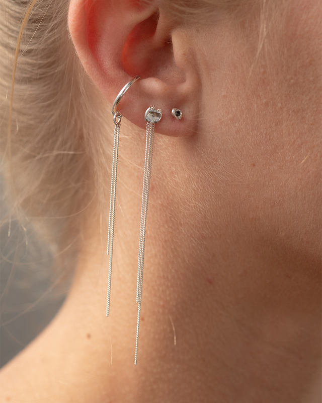 Cascade Silver Earring