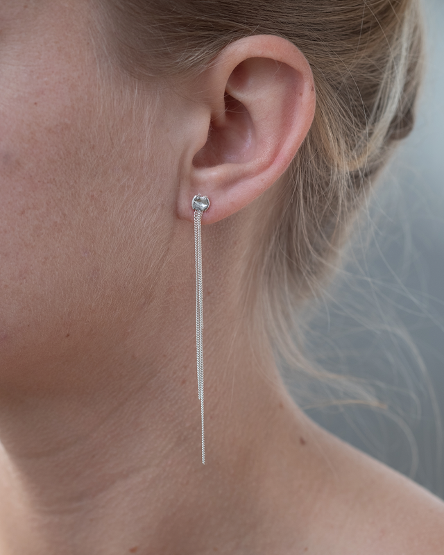 Cascade Silver Earring