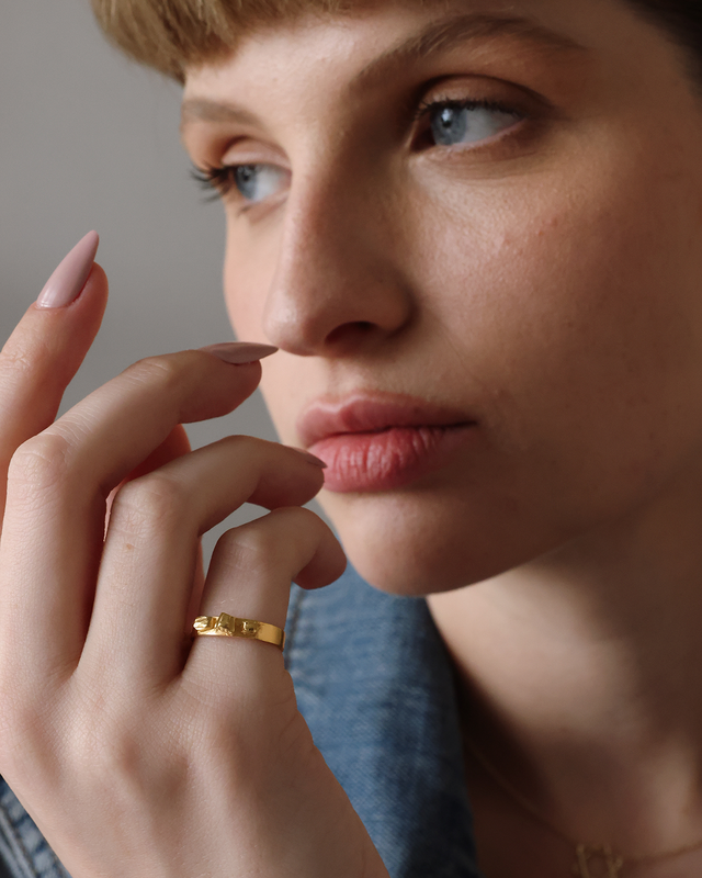 Argon Plated Gold Ring