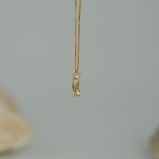 14K Gold Sulphur Necklace 