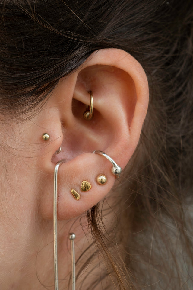 Cosmic Cuff Silver Earring