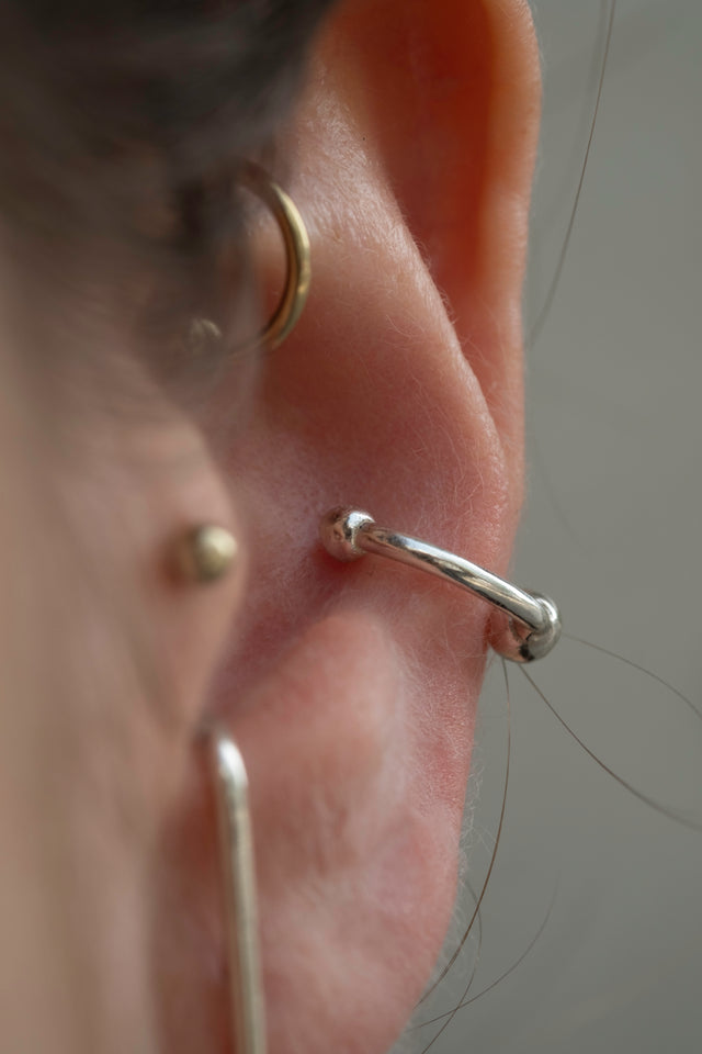 Cosmic Cuff Silver Earring