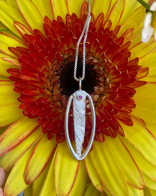 Vulva Silver Necklace