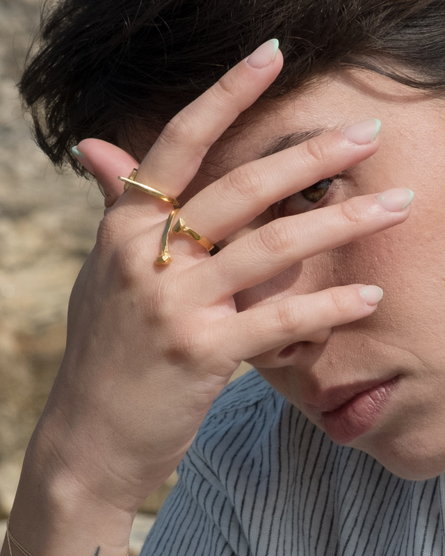 Mercury 14K Gold Ring