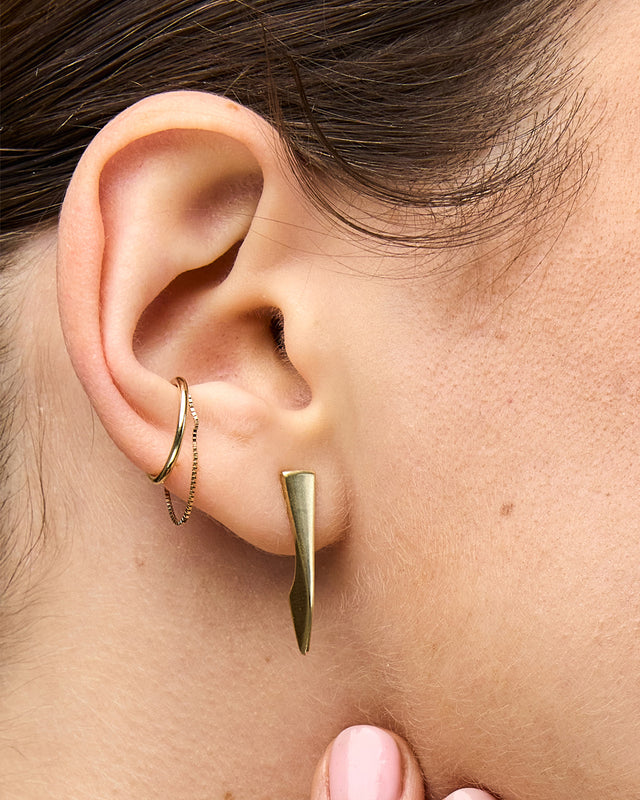 Ripple Loop 14k Gold Cuff