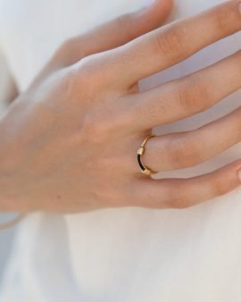 טבעת כבל זהב