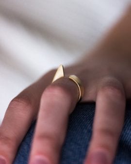 Flipper 14K Gold Ring