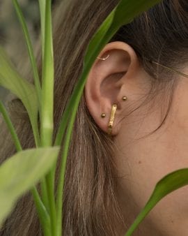 Argon 14K Gold Earring