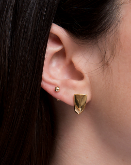 Arc Gold Earring