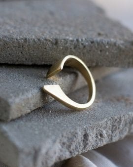 טבעת סנפיר זהב 9K